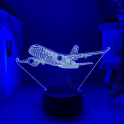 Luminária 3D De Mesa Avião - 7 Cores é boa?