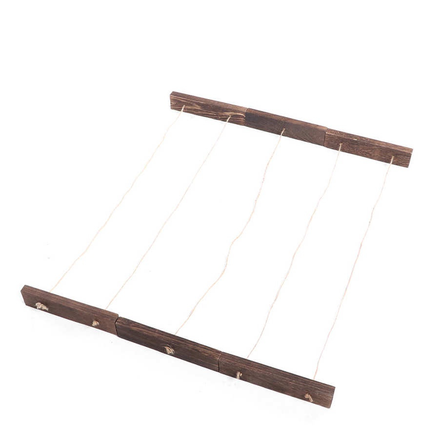 Casa de madeira pendurada na parede diy Picture Frame Display Rack