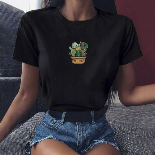 T Shirt Camiseta Básica Algodão Unissex Anime Fofinho Moda Tumblr