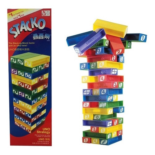 Jogo Uno Stacko Torre De Empilhar - Mattel