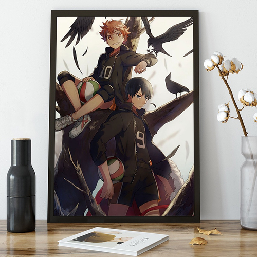 Quadro decorativo Poster Anime de Volei Haikyu Desenho Arte para