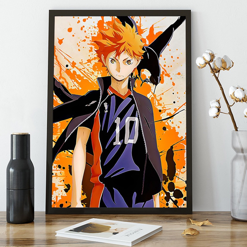 Quadro decorativo Anime de Volei Haikyu Desenho Arte para sala