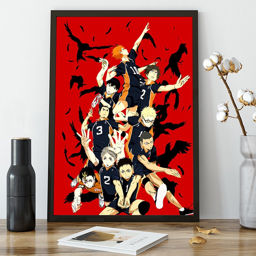 Poster Anime Haikyuu Personagens