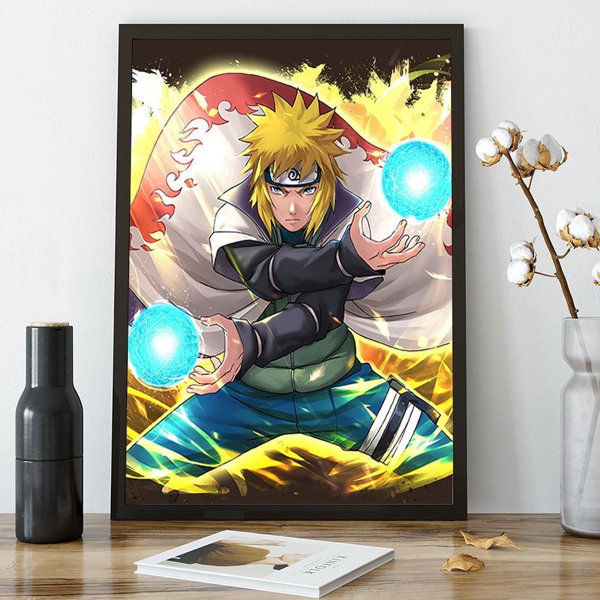 Quadro Decorativo Poste Naruto Classico Rasenggan Retro