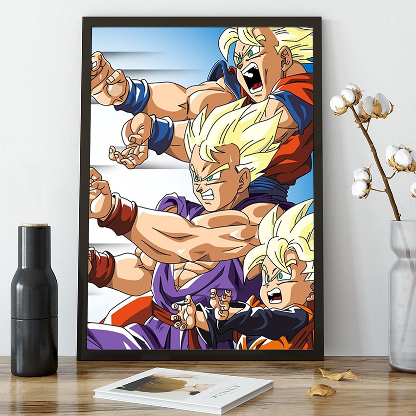 Quadro Decorativo Poster Game Dbz Desenho Goku em Promoção na Americanas