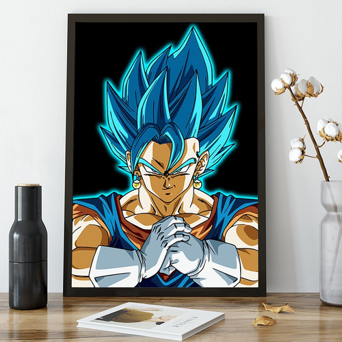 Super Saiyan Blue Goku and Vegeta (Dragon Ball Super) Poster for