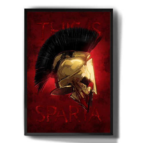 Quadro decorativo Poster 300 This Is Sparta Filme Cinema Arte para