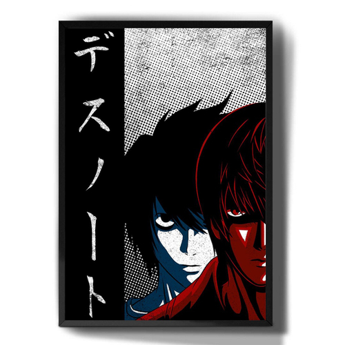 Quadro decorativo poster Death Note personagens em Promoção na Americanas