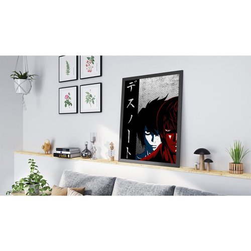 Quadro decorativo poster Death Note personagens em Promoção na Americanas