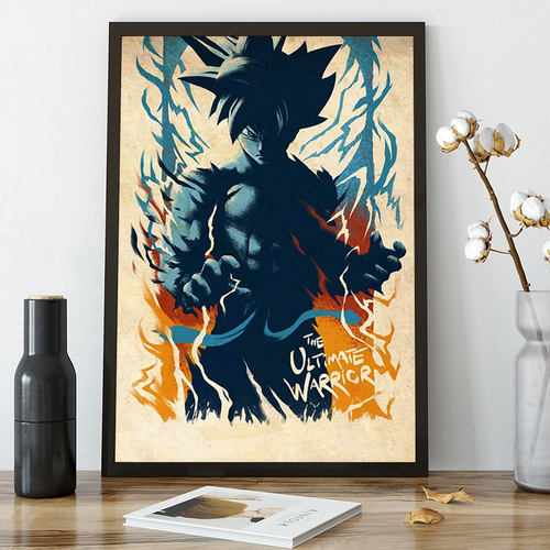 Quadro decorativo Desenho Vegeta Super Sayajin Anime para sala quarto em  Promoção na Americanas