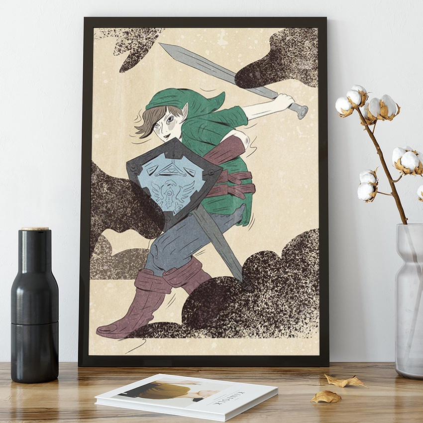 Quadro decorativo Link The Legend of Zelda