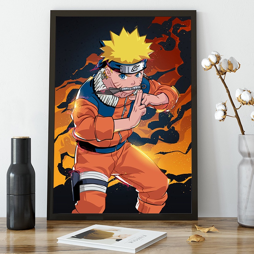 Quadro Decorativo Poster Naruto Uzumaki Desenho Game