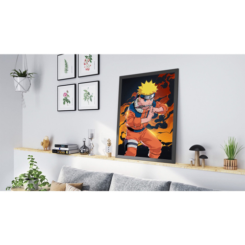 Quadro Decorativo Poster Naruto Uzumaki Desenho Game