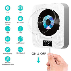 Dvd portátil / cd Montagem na parede cd Music Player com controle remoto-OM Menor preço em Dvd portátil / cd Montagem na parede cd Music Player com controle remoto-OM