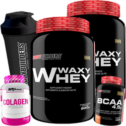 Kit 2x Whey Protein 900g + Colágeno + Bcaa + Coqueteleira - Full Entrega Rápida Menor preço em Kit 2x Whey Protein 900g + Colágeno + Bcaa + Coqueteleira - Full Entrega Rápida