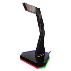 Menor preço em Suporte Fone de Ouvido Headset Gamer com LED rgb e Porta USB