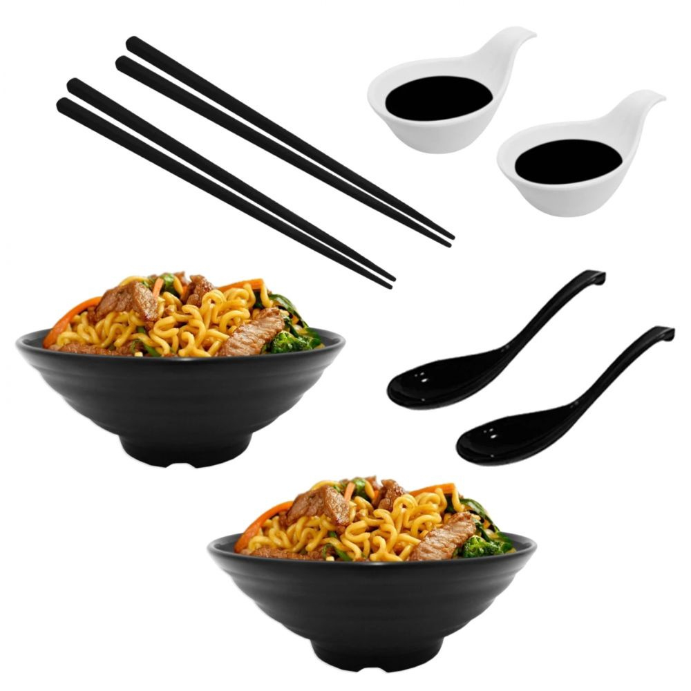 Mandiali e-Shop : Kit Comida Japonesa com Pratos, Tigelas, Hashi, Colheres  e Molheiras