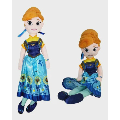 Boneca Anna ou Elsa Frozen Pelúcia 50 Cm original