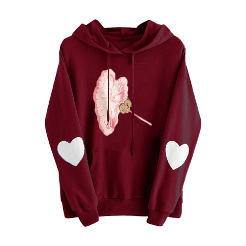oversized moletom com capuz for teenage girl