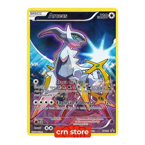 Carta Pokemon Lendário Arceus Full Art Gerações + Brindes