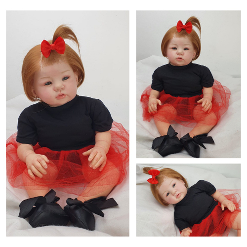 Bebê Reborn Menino Kit Abigail Para Banho Cabelo Fio A Fio no Shoptime