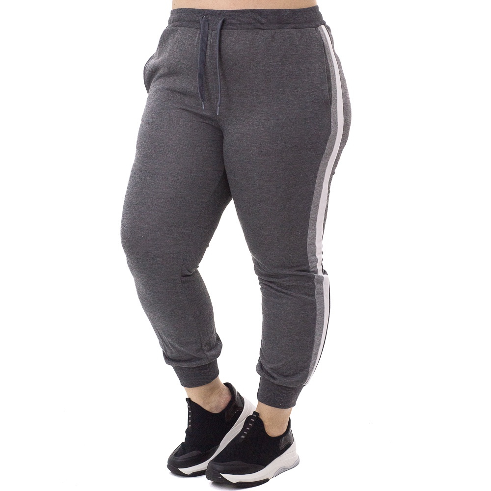Calça jogger com listra lateral hot sale
