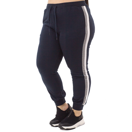 Calça tipo moletom com shop listra lateral