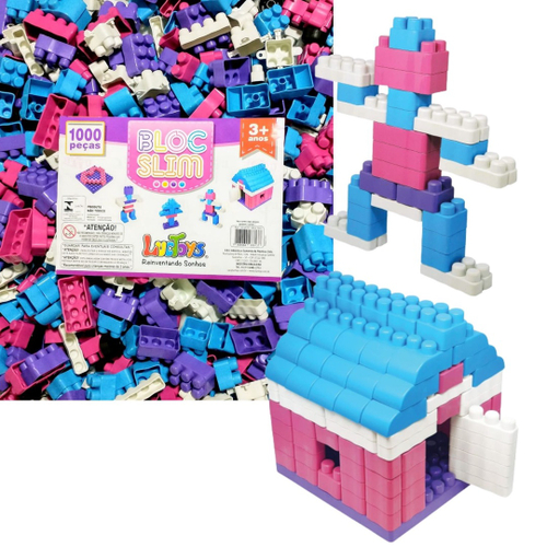 Blocos De Montar 1000 Peças Monte Fácil Brinquedo Educativo em Promoção na  Americanas