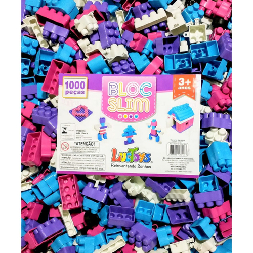 Kit 600 jogo de empilhar educativo jogos para montar E criar infantil,  blocos em Promoção na Americanas