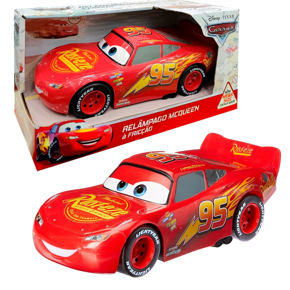 Carrinho - Relampago Mcqueen Mate - Corrida Friccao etilux na