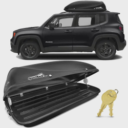 Bagageiro Maleiro De Teto Sport Rack Conquest Jeep Renegade 2015 A 2018 50KG 450 Litros Preto Menor preço em Bagageiro Maleiro De Teto Sport Rack Conquest Jeep Renegade 2015 A 2018 50KG 450 Litros Preto