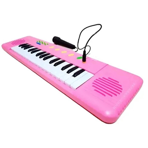 Teclado Com Microfone Piano Infantil Brinquedo Musical no Shoptime