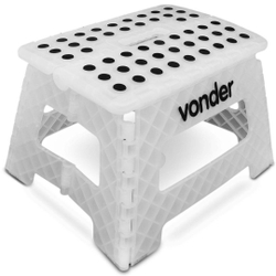 Banqueta Plástica Dobrável 22cm Até 150kg Multiuso c/ Alça - Vonder - Branco é ruim? Banqueta Plástica Dobrável 22cm Até 150kg Multiuso c/ Alça - Vonder - Branco é boa?