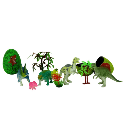 Kit 18 Dinossauros Educativos Brinquedo Realista Joyin de Plástico