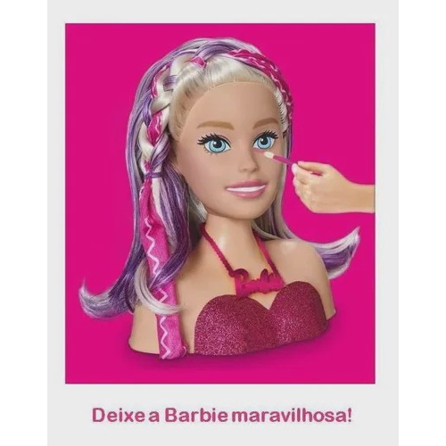 Barbie Maquiagem Styling Head Faces Boneca c/ Acessórios na Americanas  Empresas