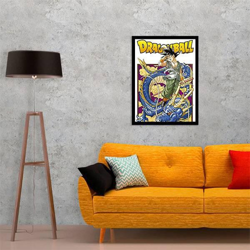 Quadro decorativo emoldurado Goku Super Sayajin Dragon Ball Arte para  quarto sala no Shoptime