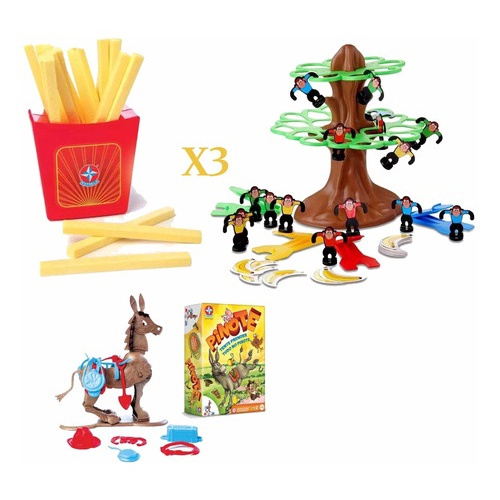 Super Kit Jogos Estrela - Pula Pirata + Puxa Batatinha + Pula Macaco +  Pinote - PRODUTO ORIGINAL