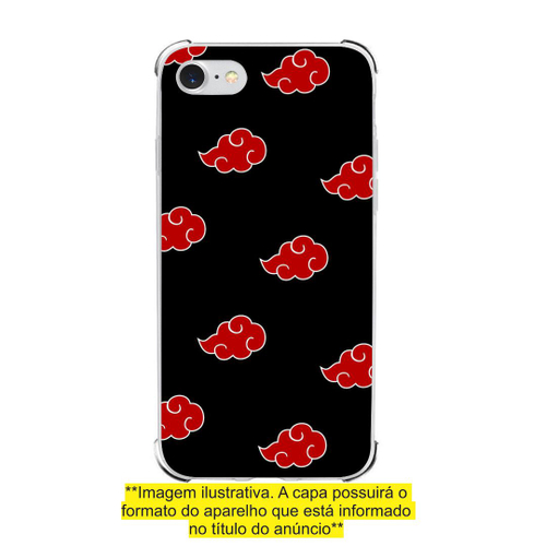 Capinha Capa para celular Motorola One Zoom - Naruto Nuvens de Akatsuki  NRT24 em Promoção na Americanas