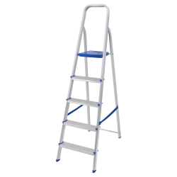 Escada Aluminio 5 Degraus Uso Doméstico Até 120 kilos Mor é boa?