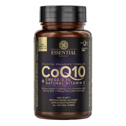 Menor preço em CoQ10 + Ômega 3 tg + Natural Vitamin E 60 Cápsulas - Essential Nutrition