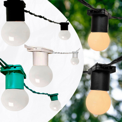 Varal De Luzes Gambiarra Festão Com Lâmpada Leitosa 15w 15m Menor preço em Varal De Luzes Gambiarra Festão Com Lâmpada Leitosa 15w 15m