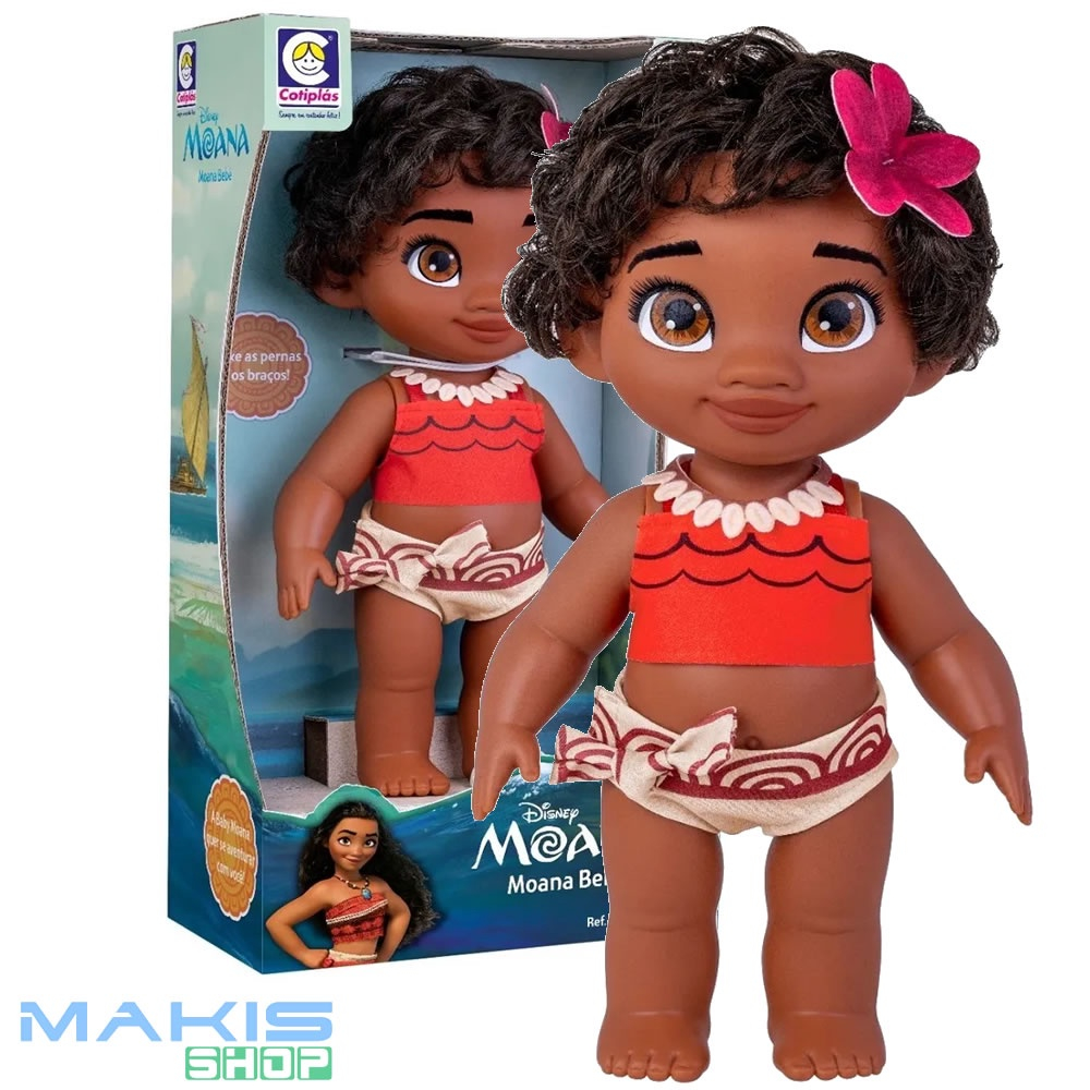 Boneca Moana Baby Filme Articulado Pernas E Braços Cotiplás Em Promoção ...