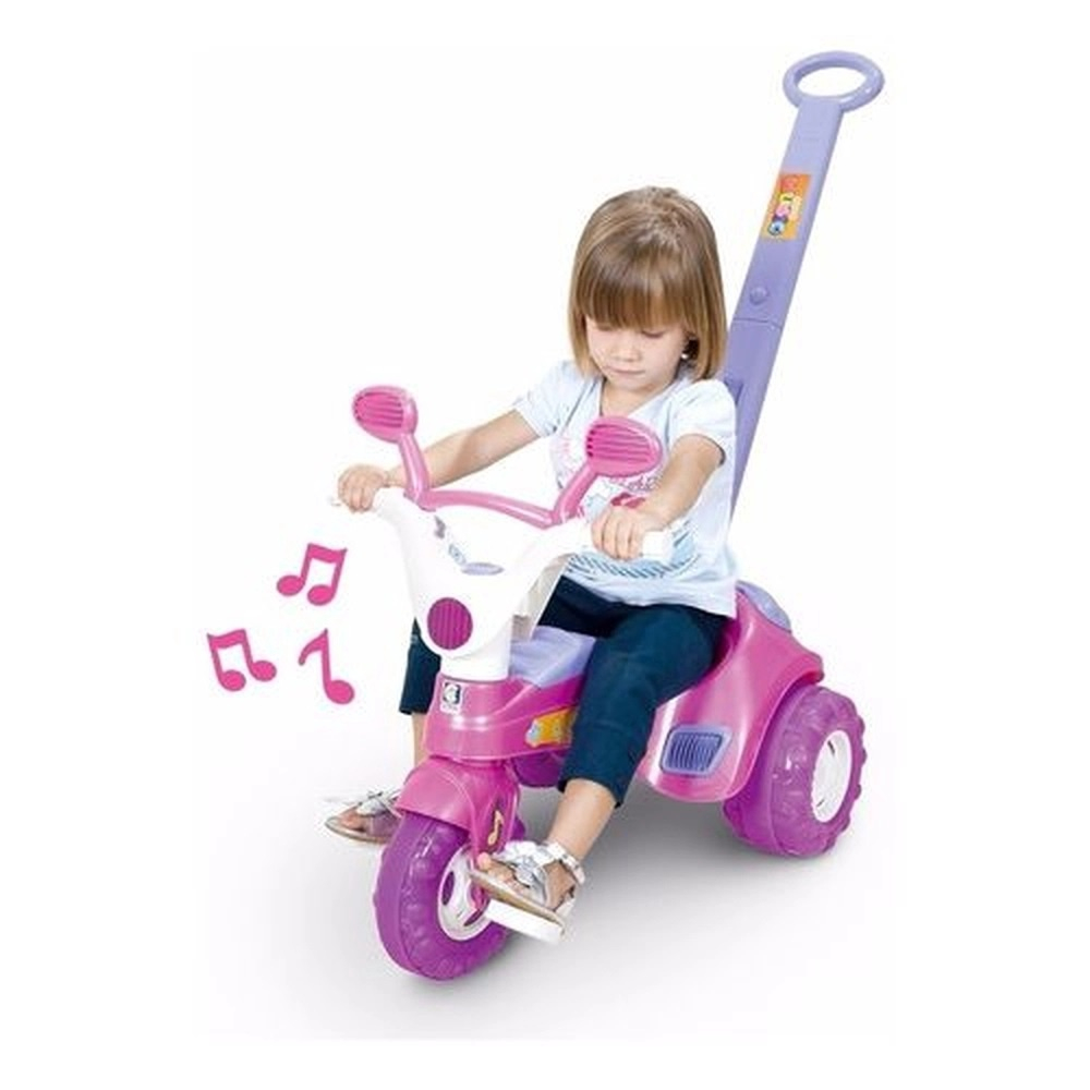 Triciclo Motoca Menina Baby Music Cotiplás 1802 - Mercadao do Real