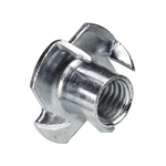 Porca Garra 1/4 Zincada - 50 Pçs