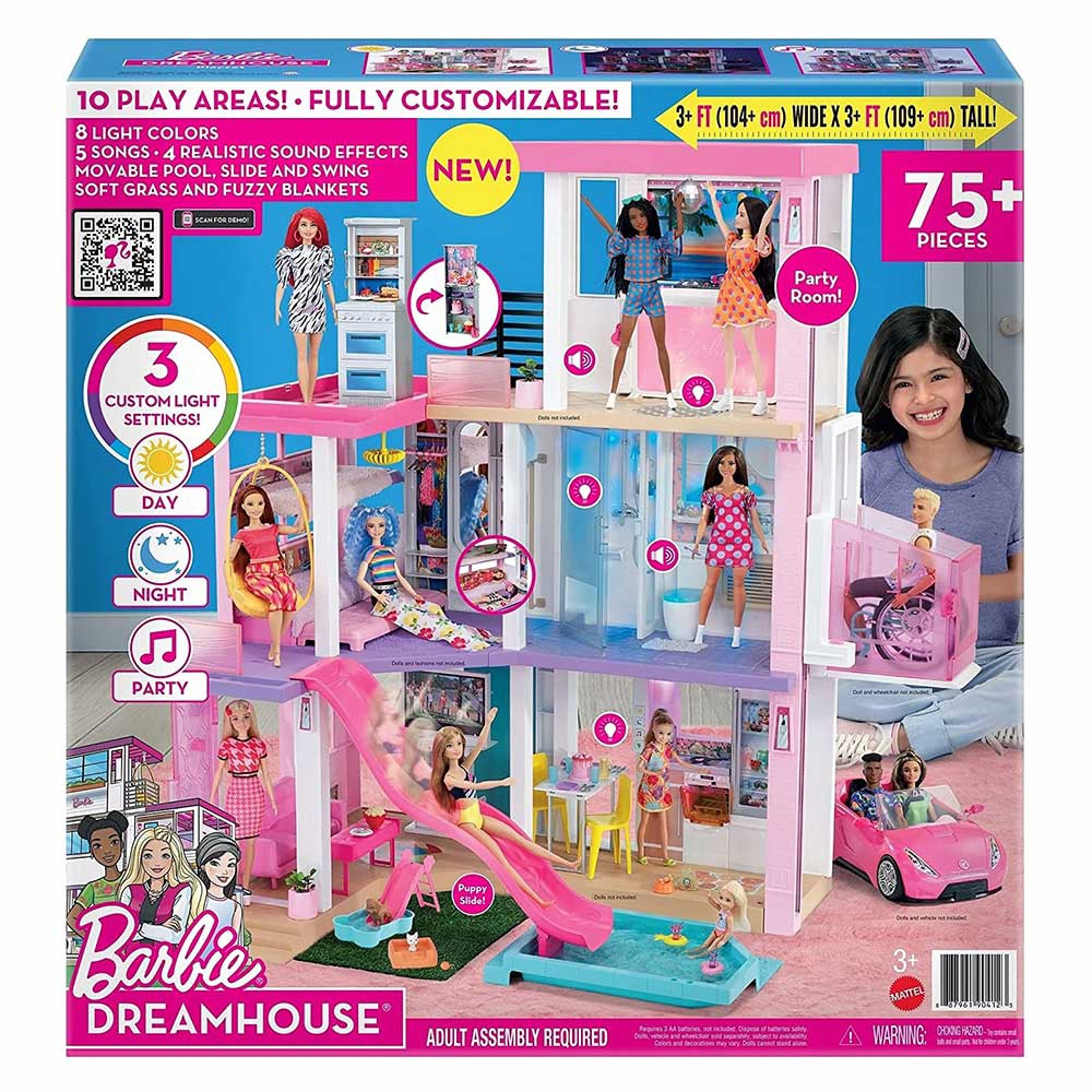 Casa De Boneca Barbie Dreamhouse Mega Casa Dos Sonhos Da Barbie Luz E Som Mattel No Shoptime