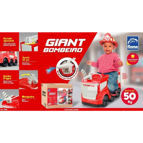 Brincar De Bombeiro Com Giant Caminhão Gigante Com Mangueira