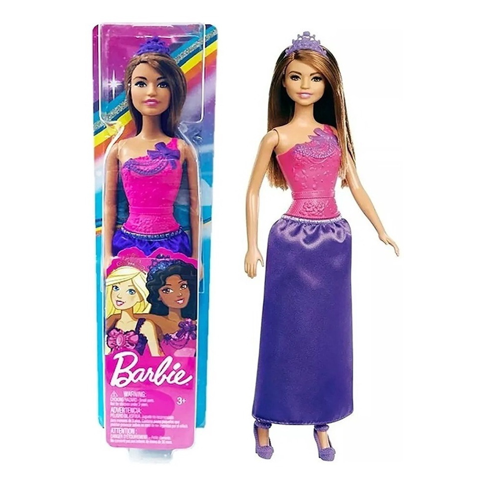 Boneca Barbie Quero Ser Atriz de Cinema Mattel Vestido Roxo