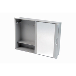 Armário Para Banheiro com espelho e Porta de Correr Astra Branco Menor preço em Armário Para Banheiro com espelho e Porta de Correr Astra Branco