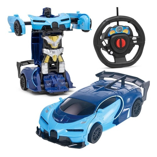 Carrinho De Controle Remoto Monster Truck Azul Polibrinq