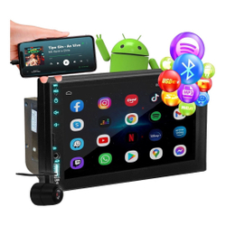 Central Multimidia Android Gps 7' Touch 2din Usb Camera Ré Menor preço em Central Multimidia Android Gps 7' Touch 2din Usb Camera Ré